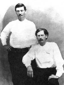 Wyatt Earp and Bat Masterson. 