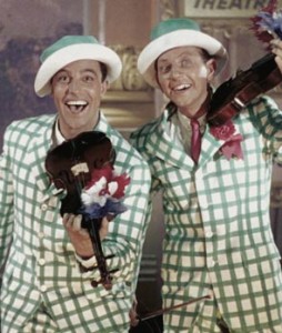 The song Fit as a "Fiddle" in the musical "Singing in the Rain."