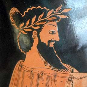 Detail of image of Croesus found on Greek Amphora, early 5th Century B.C.