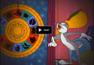 From the 1949 cartoon “Bowery Bugs,” Bugs Bunny plays the role of a Bowery fortune teller and says "23 skidoo" to prove his early 20th century bono fides. Scene occurs around 4:20 minutes into the short.